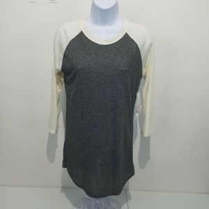 LuLaRoe Randy Womens Top Size XS Baseball Sleeve T
